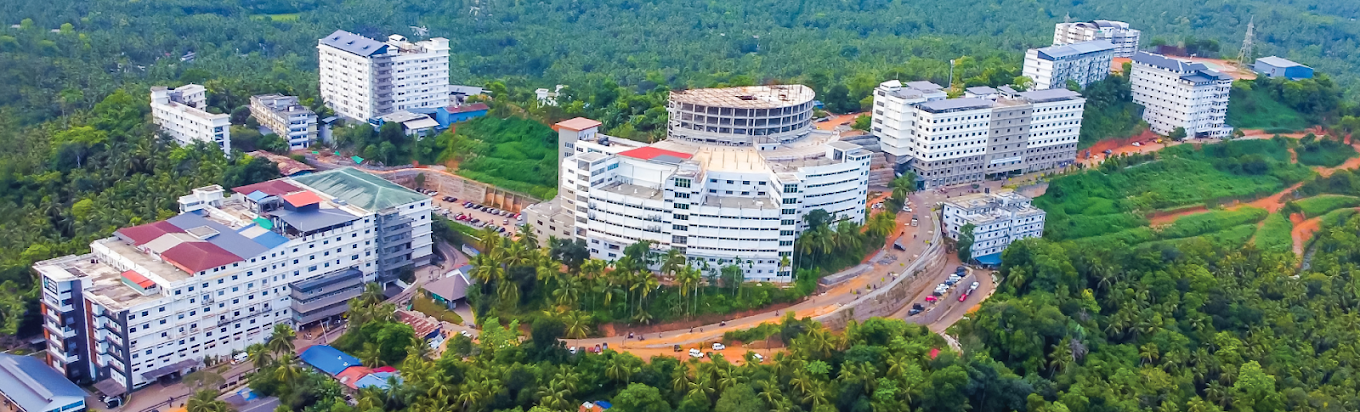 Aerial view of the lush green SAIDS campus at MMC, Ulliyeri