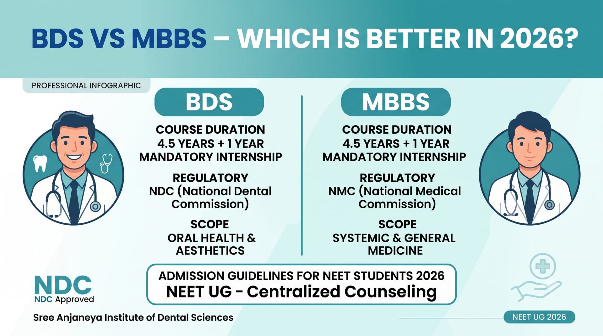 BDS vs MBBS – Which Is Better in 2026? Course & Career Guide for NEET Students